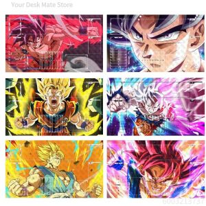 Bandai | DCG English Version Dragon Ball TCG Playmat Son Goku Super Saiyan Rubber Single Player Battle Board Game Mat Toy Gift