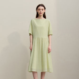 AMII | Vacation Style Off-shoulder Mid-sleeve Loose Dress