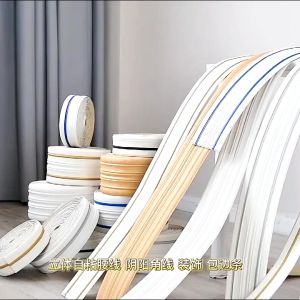 Concave-convex corner Top angle line Foam Wall Edge Strip Stickers Can be folded in half Self-Adhesive Waterproof Baseboard Corner Waist Line Sticker