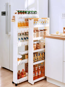 9/10cm Gap Ultra Narrow Cabinet Side Seam Refrigerator Side Bathroom Kitchen Storage Storage Gap Shelf Corner