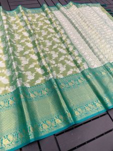[PRE-ORDER] Banarasi Handloom Pattu Tissue Saree ( Delivery 15 Days )