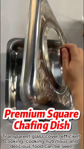 6PCS/Set Stainless Food Warmer (34 28 16cm)