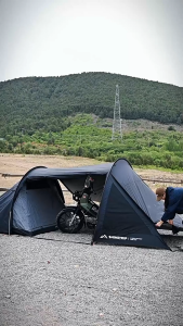 [Woodz] SHINETRIP 2 Person 1 Bedroom 1 Living Room Outdoor Tunnel Camping Tent Lightweight Motorcycle Tent