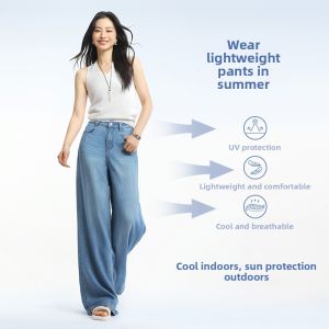 HIPPIE MISS | Soft Cool Light Blue Summer Stylish Jeans