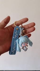 Móc Khóa Silicon Hình Nhân Vật Hoạt Hình Miku Hatsune Mặt Dây Chuyền Búp Bê Anime Dễ Thương Phụ Kiện Ba Lô Móc Khóa Xe Cá Nhân Hóa Sáng Tạo Dành Cho Người Hâm Mộ