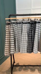 R5429 Skirt Wool Flare Midi Dengan Belt