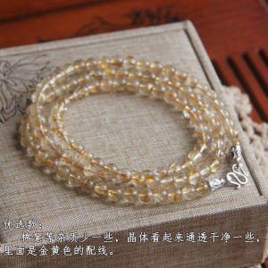 สร้อยคอคริสตัลไททาเนียมสีทองธรรมชาติ สร้อยคอเงินแท้ จีนโบราณ ลูกไม้ยาวปานกลาง สร้อยคอคริสตัลติดเครื่องประดับแฟชั่น