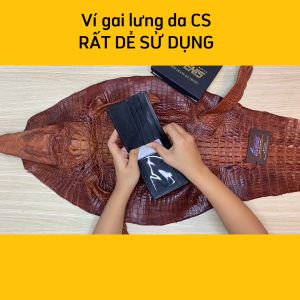 [FREE SHIP] Bóp da cá sấu nam [GAI LƯNG CÁ SẤU RẤT ĐẸP]