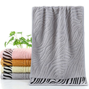 1/4/6pcs Bamboo Towels Fiber Tiger Pattern Towels Quick-Dry Absorbent Non-Fading Towel For Bathroom Barber Shop School Daily Use