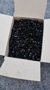 สกรูเกลียวปล่อย #ชุบดำเกรด edp สวยไม่เป็นสนิ่มง่าย เบอร์ #8x5/8T ยาว 1.5 cm สกรูเกลียวปล่อย หัวไขขวงแฉก ยี่ห้อ TUF แข็งแรงได้มาตรฐาน