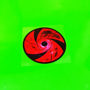 Card Temple Bumper Stickers Ninja Sharingan Bumper Stickers Three Magatama Kaleidoscope Eyes Reflective Car Stickers Bumper Stickers Paper Creative Scratch Stickers