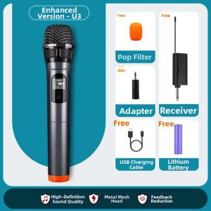 HUABAO | Dual Wireless Microphone Home KTV Karaoke