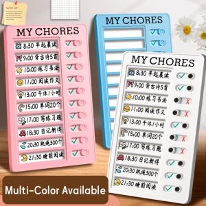 JURHOMIE Plastic My Chores Checklist Reusable Detachable Daily Planner Memo High Quality My Chores Task Planning Board