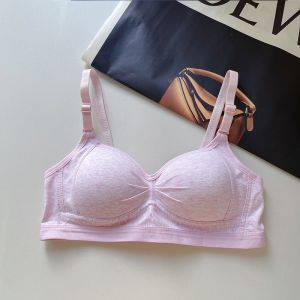 Wireless Bra Seamless Womens Underwear Gathered Large Size Prevents Sagging No Steel Ring Teenage Girls U-Neck Bra