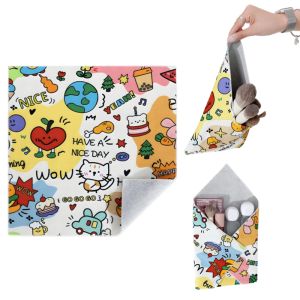 MILLZA Multifunctional Magic Cloth Bag Lazy Makeup Bag Self Adhesive Portable Camera Bag Protective Camera Lens Wrap