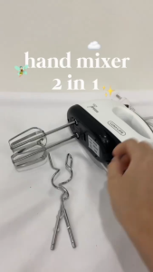 Lunalife Hand Mixer HM 01 Mixer Tangan Low Watt + 2 Set Pengaduk