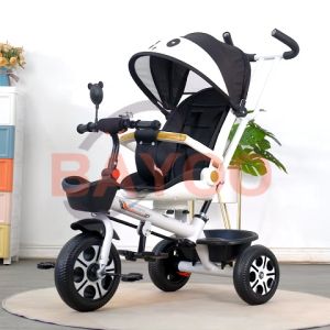 Bayoo Stroller Bike for Baby 3 Wheels Trolley Can Sit and Lie Baby Stroller with Car Seat Outdoor Toys for Kids