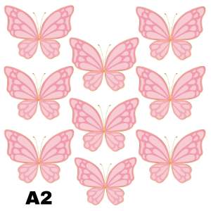 Toper kupu kupu hiasan kue isi 10 pcs