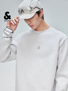 Jack Jones | Air Layer Wrinkle-resistant Embroidered Loose-fit Crew Neck Sweatshirt