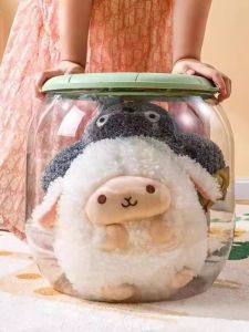 Multi-Functional Transparent Bucket for Kids Toy Storage Stool Dolls Can Sit on Others for Storage Stool Storage Basket