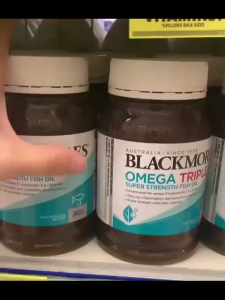 Blackmores Omega Triple Fish Oil 1500mg 150 Capsules Dầu Cá Omega 3 EPA DHA Chính Hãng Úc