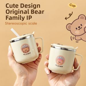 LUOCHENG | Durable Measurement Mark Kids Drinking Cup 316L Stainless Steel