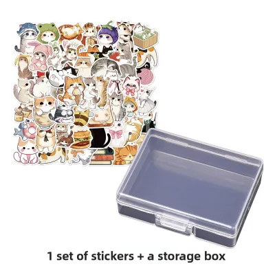 Cute Cat Party Stickers DIY Creative Cartoon Mobile Phone Case Water Cup Skateboard Notebook Decorative Decals
