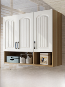 Solid Wood Kitchen Wall Cupboard Balcony Storage Locker Bathroom Wall Cabinet Top Cabinet Wall Shelf Custom Cabinet