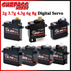 Surpass Hobby 2g 3.7g 4.3g 6g 8g Plastic/Metal Gear Mini Digital Servo for RC Plane Helicopter Drone Fixed-wingCar Boat Robot