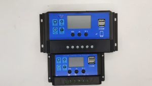 PWM Solar Charge Controller 10A 12V / 24V LCD Intelligence Auto Regulate Solar Battery Charge Controller (Black)