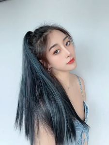 หางม้าตรงสวย สีไล่ระดับสี ประเภทคลิป ยาว 50cm. วิกผมหางม้า ไหมทนความร้อน วิกแฮร์พีซ เกรดพรีเมี่ยม