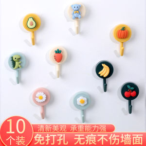Creative Cute Hook No Drilling Student Dormitory Bedroom Decoration Hook Cartoon Multi-Function Adhesive Small Hook Storage