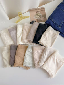 กางเกงชั้นในทรงสามเหลี่ยมแบบไร้ตะเข็บสำหรับผู้หญิง ผลิตจากโมดอล สไตล์ญี่ปุ่น น่ารัก ใส่สบาย ระบายอากาศได้ดี กางเกงชั้นในสตรี