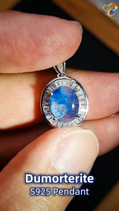 Graduation Grade Dumortierite S925 Pendant