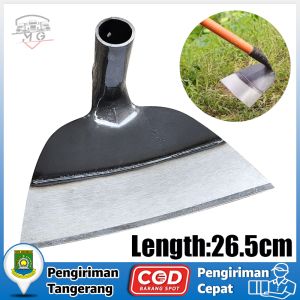 26CM Cangkul Kepala Pengganti Baja Taman Cangkul Pertanian Cangkul Tangan Alat Pelepas