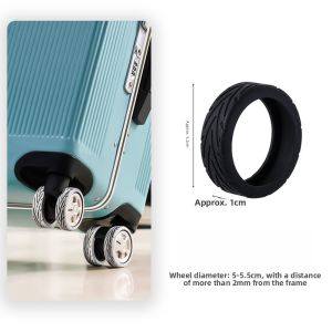 Silent Rubber Silicone Luggage Wheel Protector Cover Universal Wheel Cushion for Suitcase Travel Bag Replacement Accessories