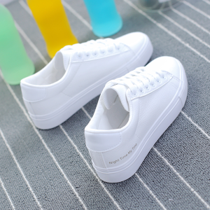 Versatile Basic White Sneakers Womens Casual Flat Bottom Soft Bottom Spring New Style Korean Version Student Flats Canvas Shoes