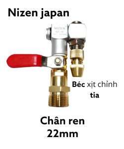 béc xịt rửa xe và vệ sinh máy lạnh xoay 360 Nizen .