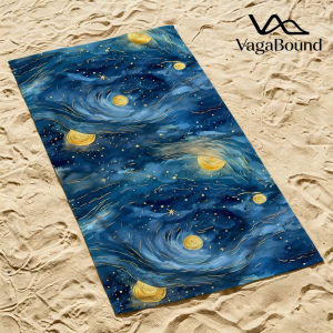 Starry Vortex Luxury Beach Towels Crafted from Combed Cotton Plush and Absorbent Beach Towel or Pool Towels