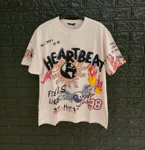 KAOS OVERSIZE PRIA/WANITA/SPOON/MOTIF HEARTBEAT 98