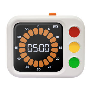 Fashion Visual Timer Traffic Light Digital Timer LCD Display for Kids Classroom Home Kitchen Game Countdown Timer Visual Timer