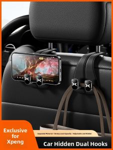 Car Seat Back Hooks Suitable for Xiaopeng G6 G3 G9 Automobile Special Purpose Coathooks Multi-Functional Seat Back Hooks