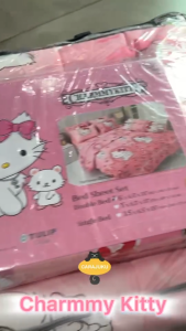 TULIP DELIGHT ชุดผ้าปูที่นอน ชาร์มมี่ คิตตี้ Charmmy Kitty DLC123 สีชมพู #ทิวลิป แมว ซานริโอ Sanrio