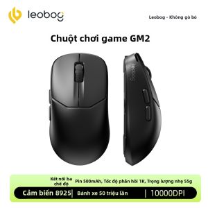 Chuột không dây LEOBOG GM2 55g ba chế độ có dây Bluetooth dành cho văn phòng chơi game eSports FPS đánh Warcraft LOL - phiên bản Pro