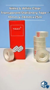 Nikko Stationery Tape | Transparent Tape | Packing Tape | Adhesive Tape | OPP Tape | Masking tape | Small Clear Tape