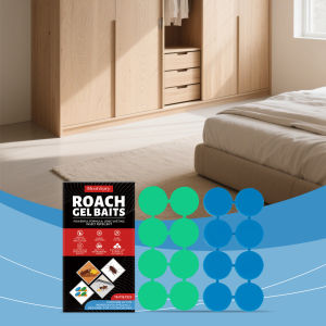 MoonSpry Cockroach Killer Control Roach Bait Stations for Small & Large Roaches （16pcs/box）