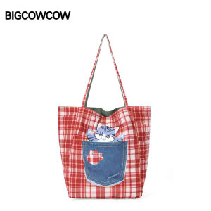 BIGCOWCOW | Double-sided Available Tote Canvas Bag