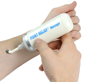 Point-Relief® Mini Massager – Battery Powered Vibrating Massage for Pain Relief Tension & Muscle Relaxation
