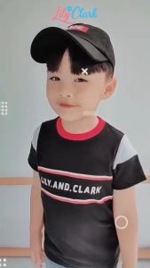 Lily And Clark Topi Anak Baseball Warna Hitam Merah TB11