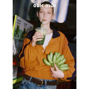 OAKMOO | Áo Khoác Chống Tia UV Kiểu Retro Đắp Khối